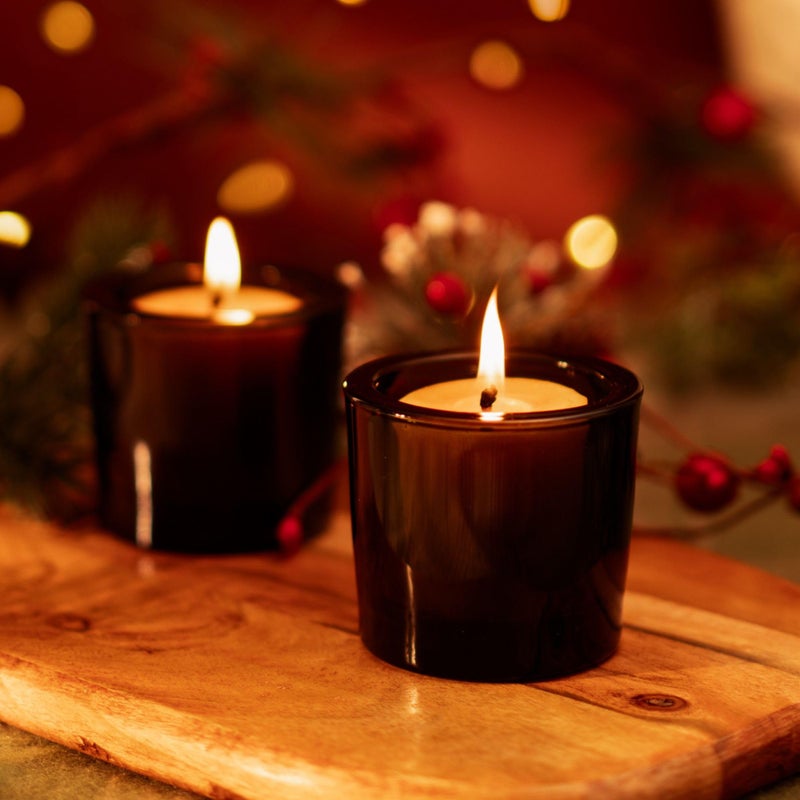 Bluecorn Beeswax Votive Candles, 100% Pure Natural Bees Wax, Yellow Votives, Clean Burning & Long Lasting (12+ Hours), Fragrance Free, Home Decor, Fall & Christmas Decor, American Made, 18 Pack - Image 2